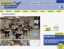 Tablet Screenshot of grandviewchristianschool.com